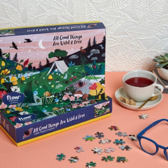 Workman Flow All Things are Wild & Free 1000 piece puzzle - Picture 3 of 3